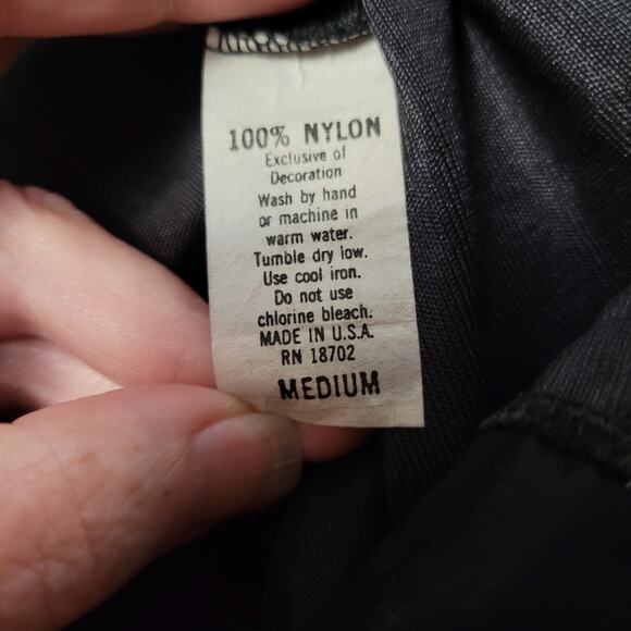 Stroke of Midnight Size M Made in the USA Black Sheer Cami - Picture 5 of 6